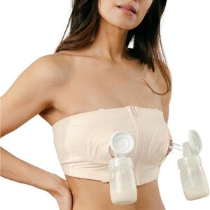 Blush Pink Hands-Free Pumping Bra